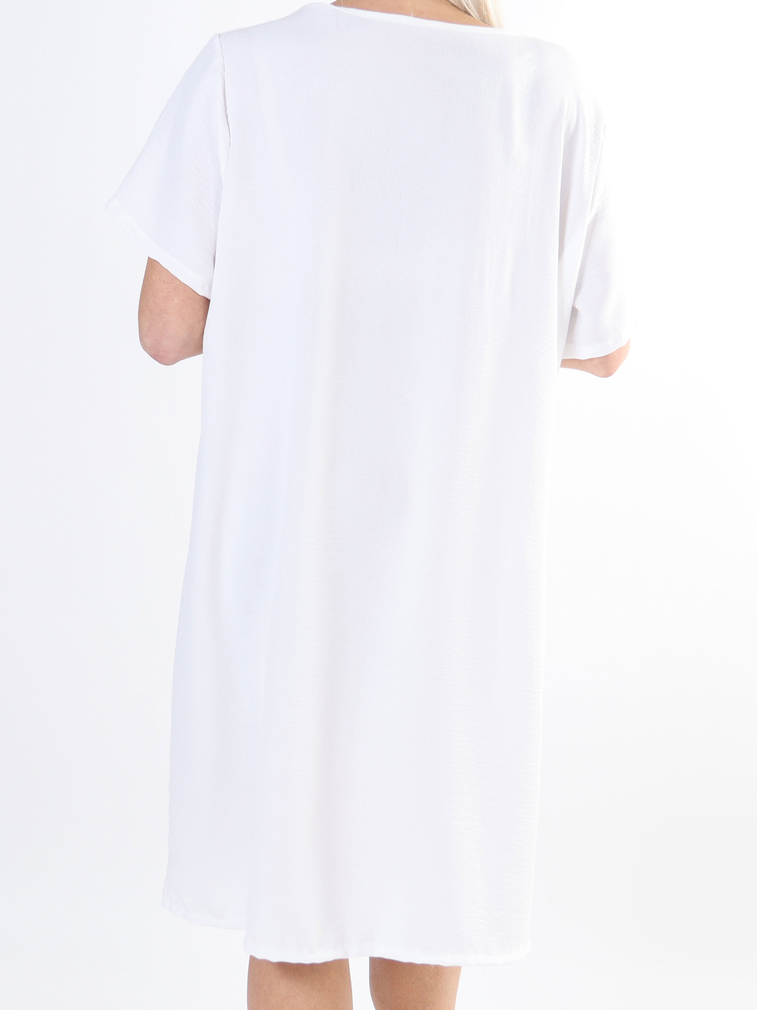 Eldina - Let ensfarvet plus size tunikakjole